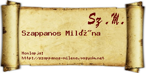Szappanos Miléna névjegykártya